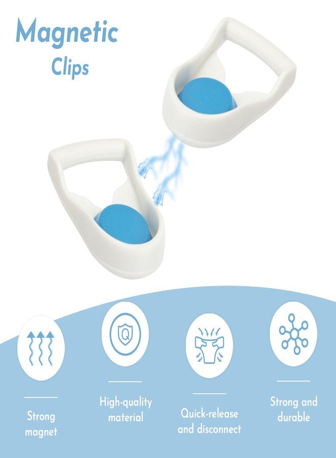 SyunsXoon Headgear Clips Compatible with ResMed/AirFit/AirTouch N20, F20, N10, F30 Nasal/Mask Clips, Quick-Release Magnetic Headgear Clips Replacement Full Face Mask Clips Accessories 2 Pairs - Image 2