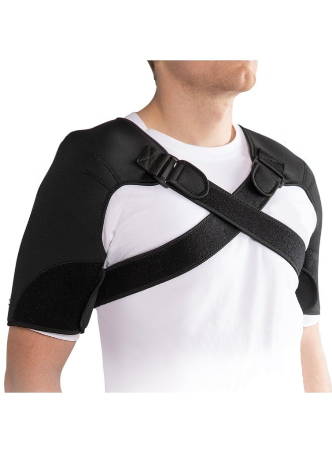 Arabest Double Shoulder Brace for Women & Men,Shoulder Pain Relief Double Shoulder Support,Adjustable Shoulder Brace for Rotator Cuff,Frozen Shoulder,AC Joint Pain Relief,Shoulder Wrap (Large) - Image 1