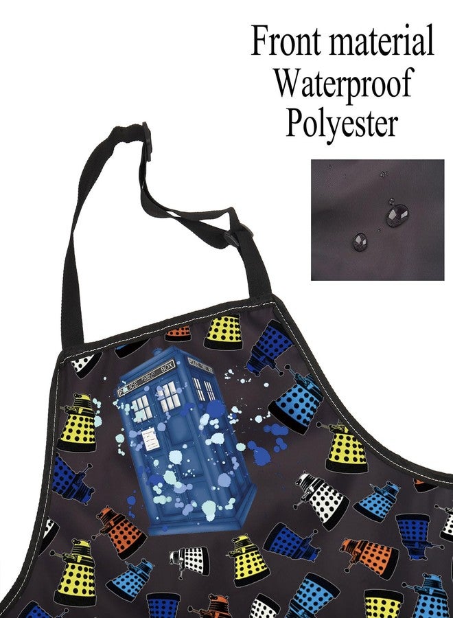 BNQL Police Box Apron Trust Me I'm The Doctor TV Show Fans Gift Policeman Box Gift Police Box Merchandise Police Box Kitchen Apron - Image 3