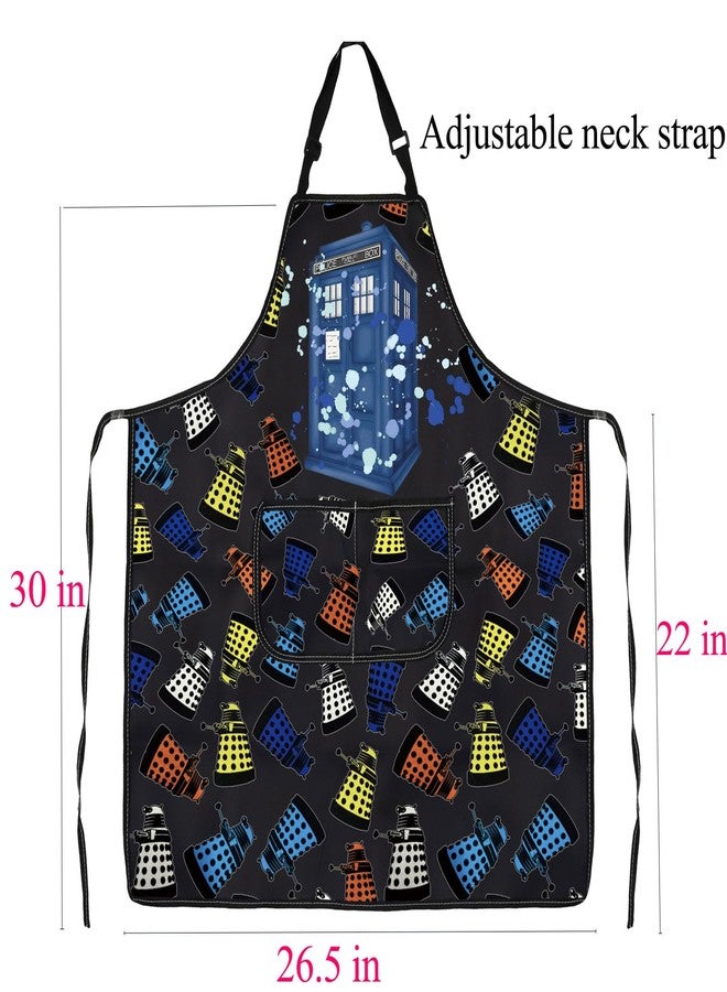BNQL Police Box Apron Trust Me I'm The Doctor TV Show Fans Gift Policeman Box Gift Police Box Merchandise Police Box Kitchen Apron - Image 2