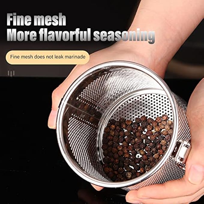 فديت كيس توابل من الفولاذ المقاوم للصدأ متعدد الأغراض سهل الاستخدام للحساء والصلصات واليخنات والمنزل والمطعم 03 لتر - Image 4