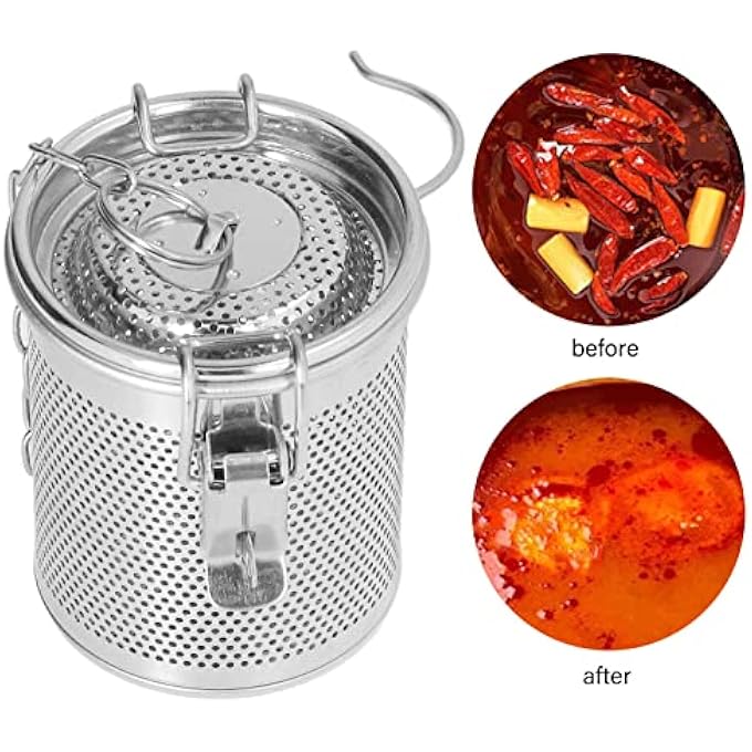 فديت كيس توابل من الفولاذ المقاوم للصدأ متعدد الأغراض سهل الاستخدام للحساء والصلصات واليخنات والمنزل والمطعم 03 لتر - Image 3