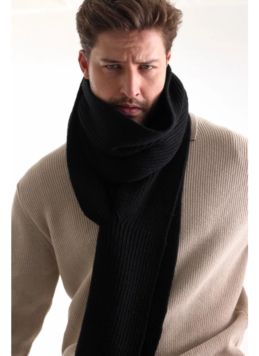 Odelon Men's Woolen Thick Knitted Scarf