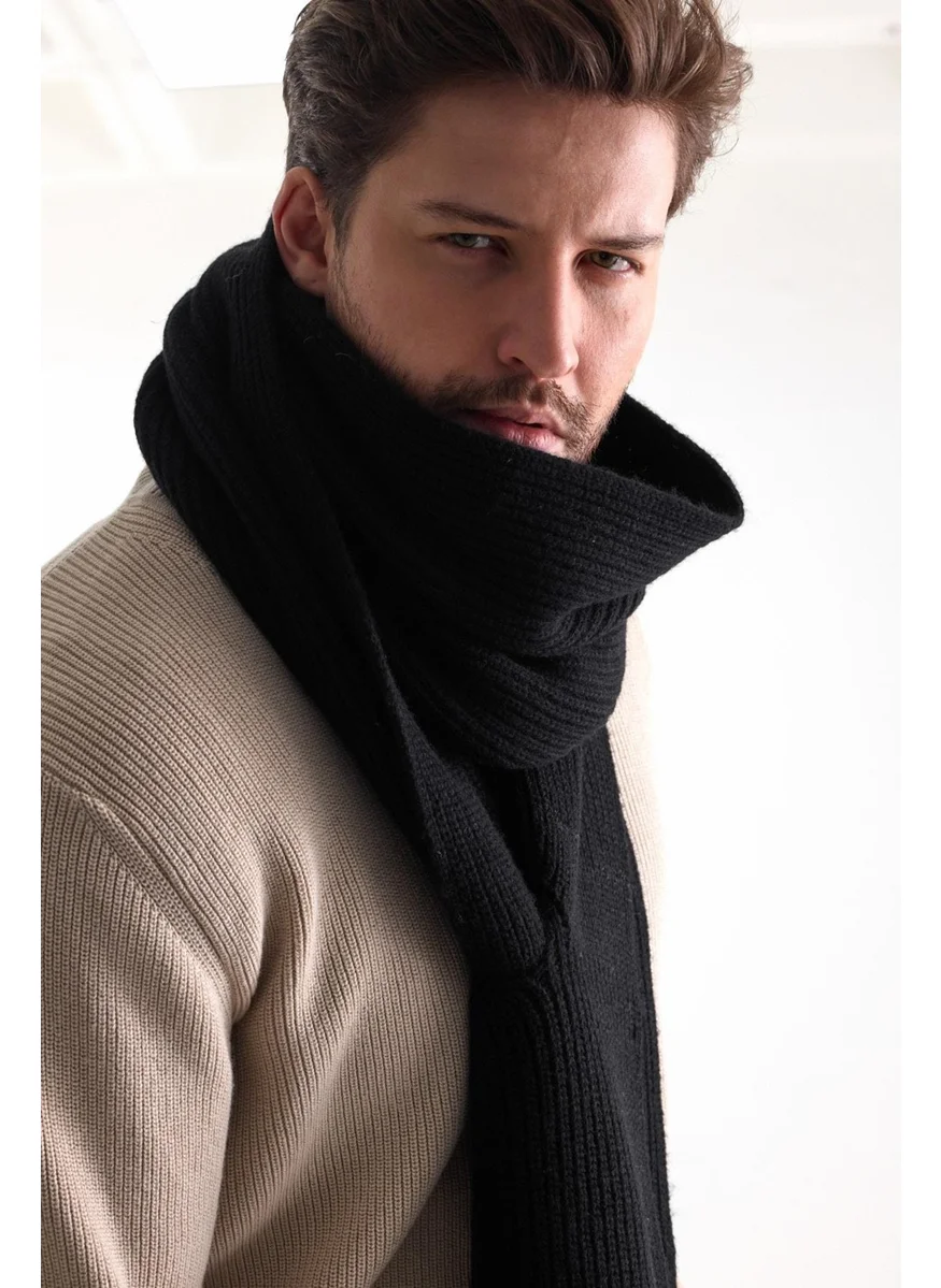 Odelon Men's Woolen Thick Knitted Scarf