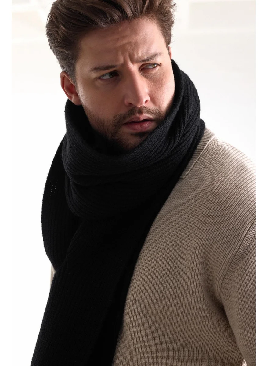 Odelon Men's Woolen Thick Knitted Scarf