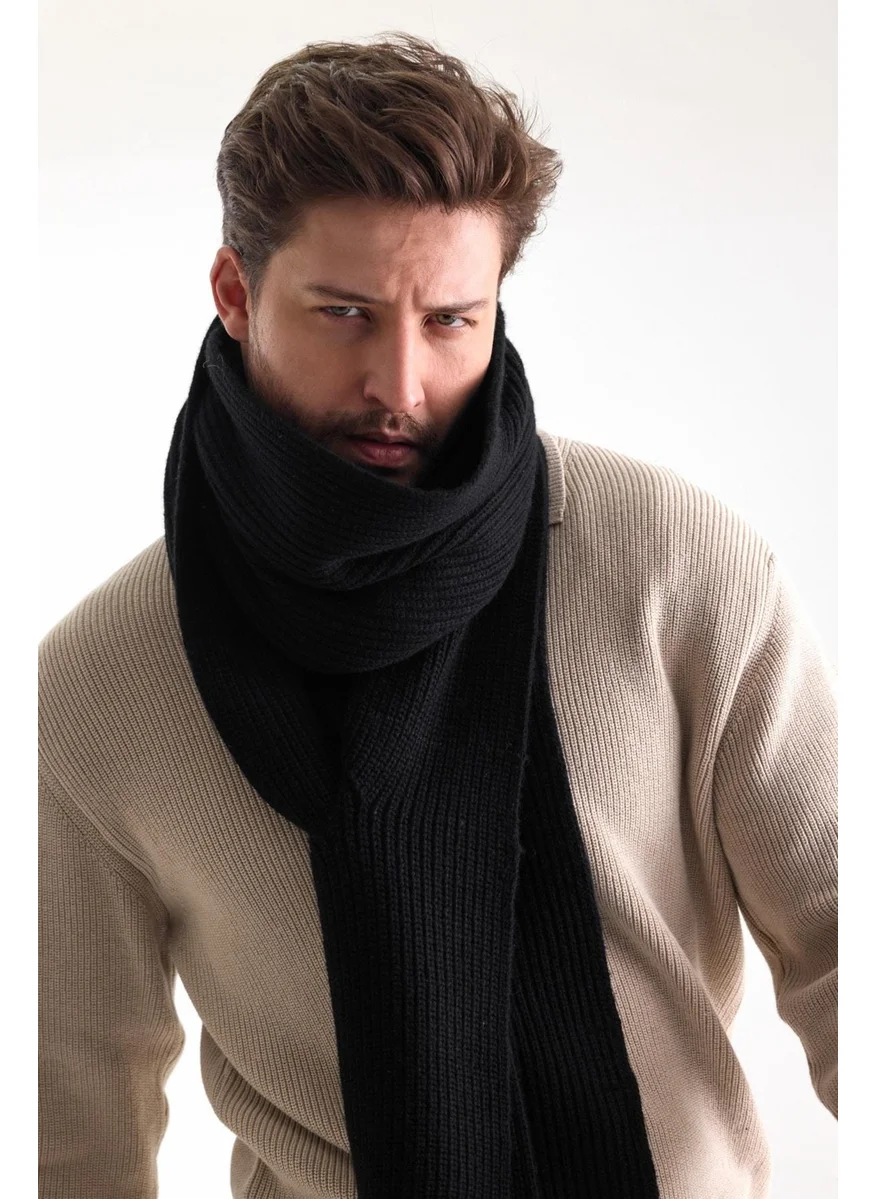 Odelon Men's Woolen Thick Knitted Scarf