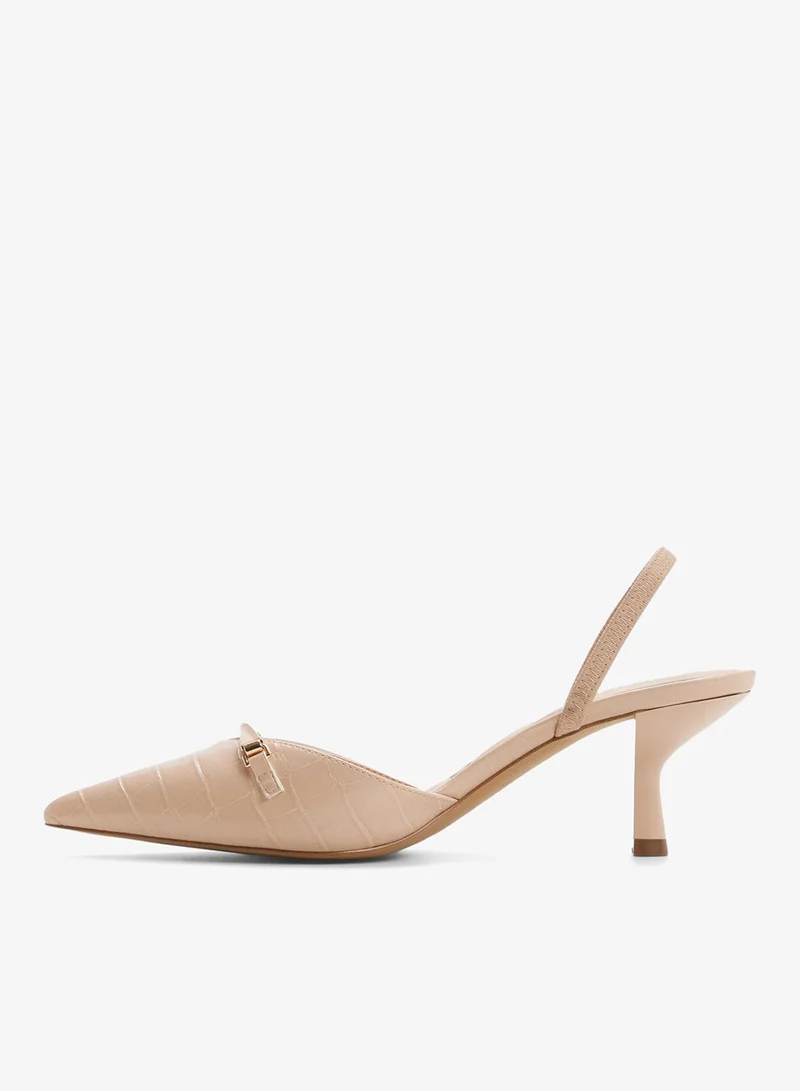 ALDO  LIANYA Metal Accent Pointed Toe Pumps for Women | Best Price UAE