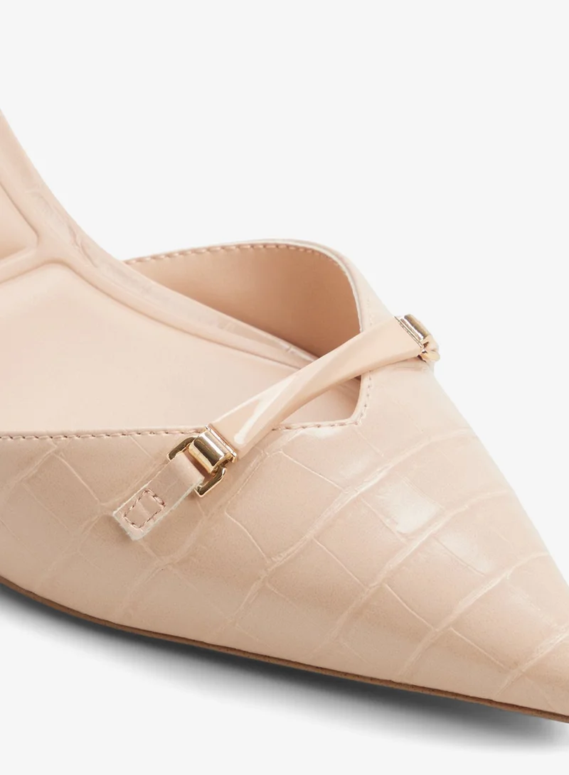 ALDO  LIANYA Metal Accent Pointed Toe Pumps for Women | Best Price UAE