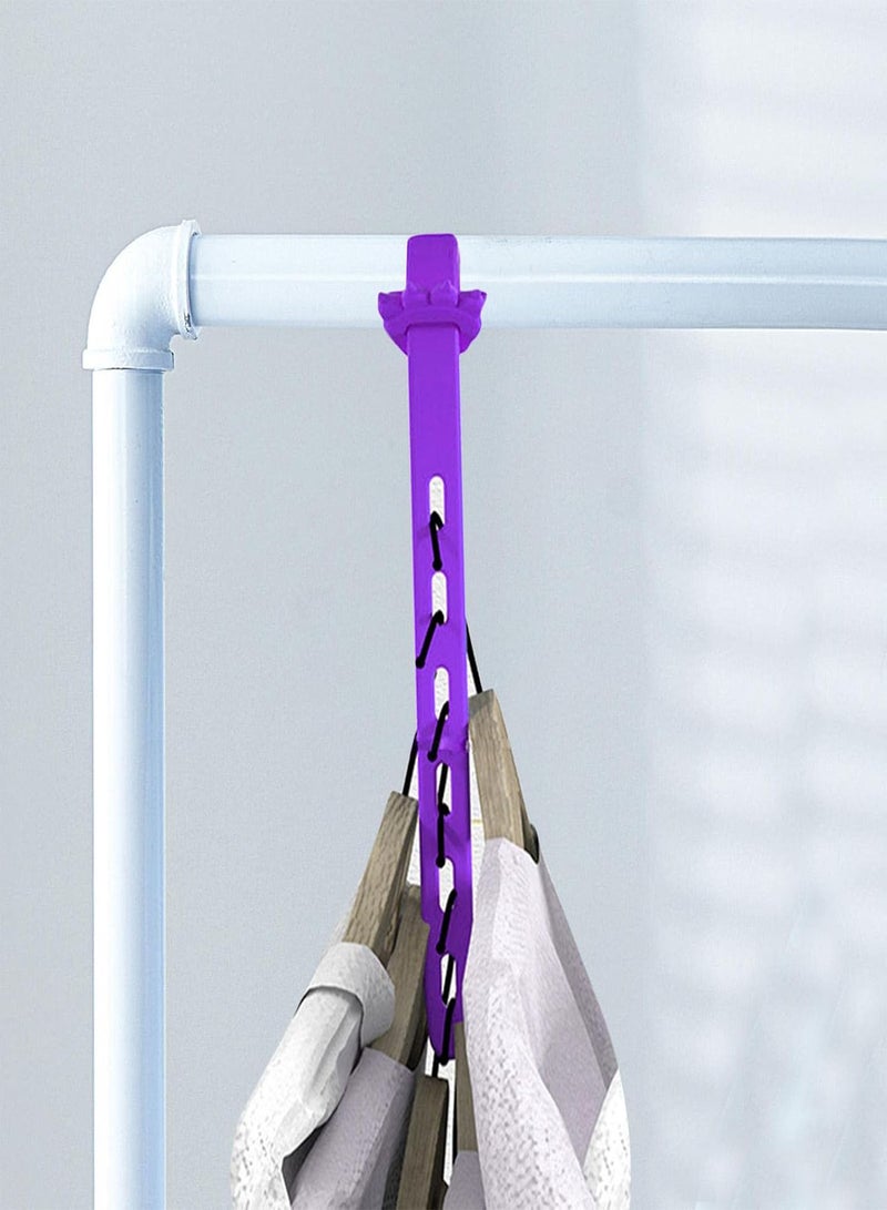 GGOOT Shirt Hangers Space Saving,6-Hole Space Saving Clothes Hangers for Shirt/Jeans/Pants/Coat Organization and Storage | Closet Space Saver Hangers, College Dorm Essentials - Image 3