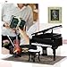 iLAND Piano Music Box Miniature Violin wGiftbox 112 Scale Accessories of Dollhouse Piano Room with Timeless Melody The Castle in The Sky Romantic Gift - Image 2
