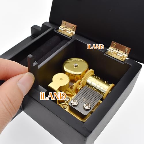 iLAND Piano Music Box Miniature Violin wGiftbox 112 Scale Accessories of Dollhouse Piano Room with Timeless Melody The Castle in The Sky Romantic Gift - Image 5