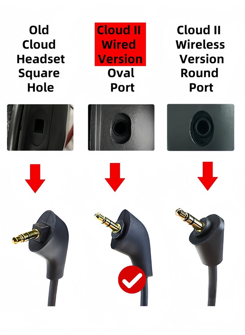 Harse Replacement Microphone Boom for Kingston HyperX Cloud 2 II Wired Headset, Cloud Core, Cloud Pro, CloudX, Compatible with PS4, Xbox One, Nintendo Switch, and PC Gaming Headsets, Noise Cancelling, 3.5mm Jack, Black - Image 2