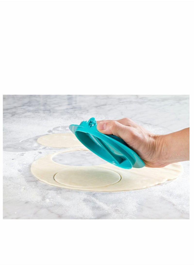 Y&D 3Pcs Multifunctional Dough Press Teal White and Red  - Image 2