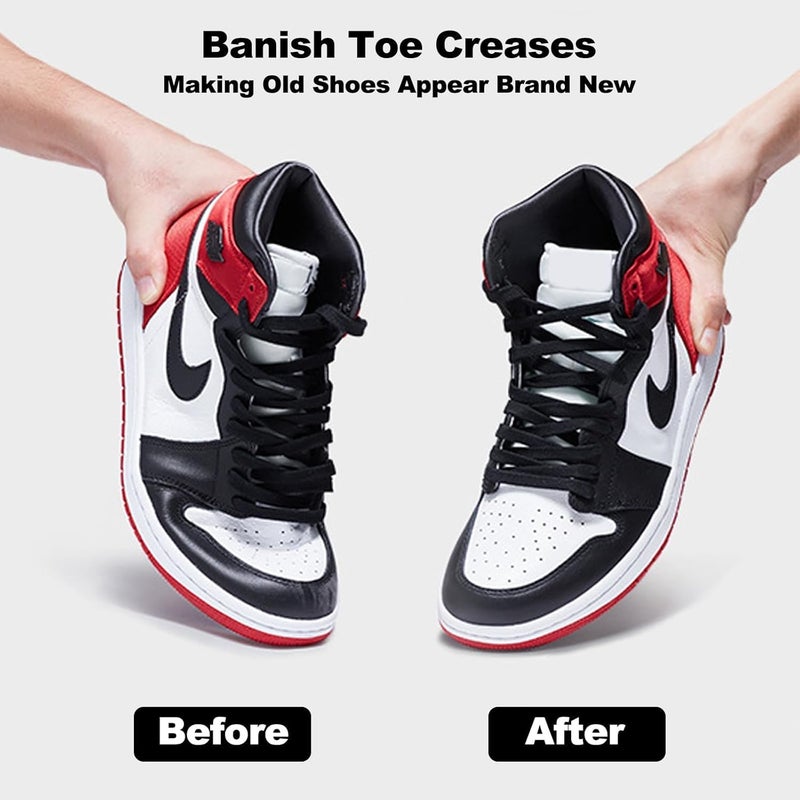 SHRISELL حامي تجاعيد الأحذية لطراز Air Force 1، وجوردان، والأحذية الرياضية | حامي الأحذية المضاد للتجاعيد للرجال والنساء | درع صندوق الأصابع القابل لإعادة الاستخدام (L، 4، عدد) - Image 3
