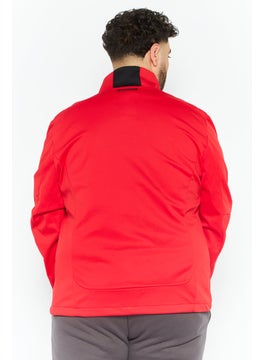 Scuderia Ferrari Men Full Zip Long Sleeves Softshell Jacket, Red  - Image 2