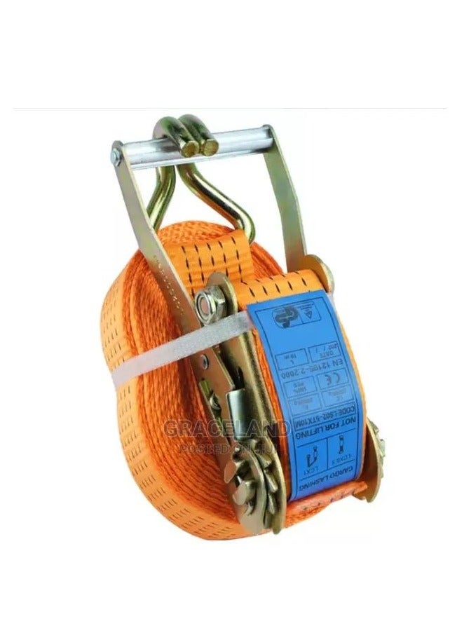 Heavy Duty Cargo Lashing Belt – High-Tension Tie Down Strap with Metal Buckle – Ideal for Securing Loads, Transport, and Storage – Industrial-Grade Strength 