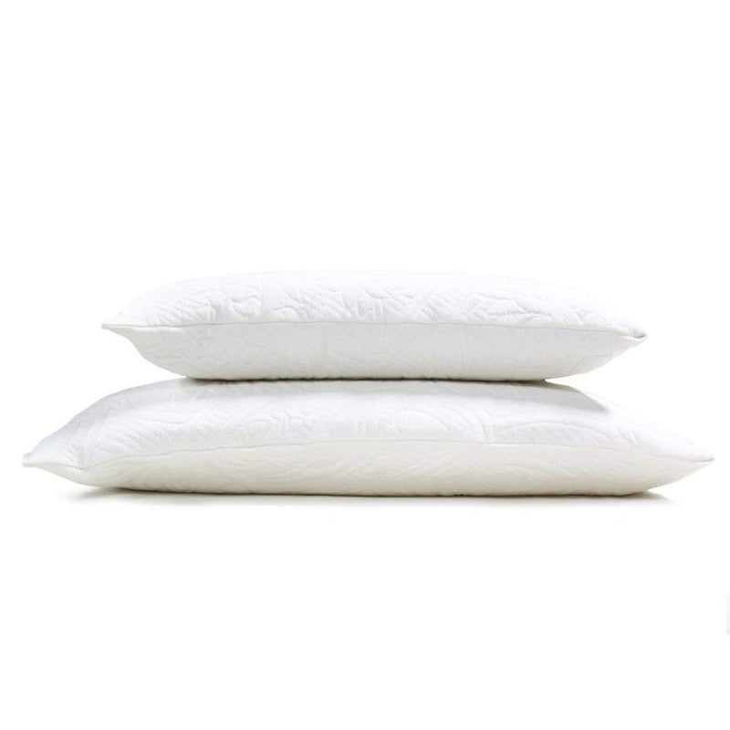 Happsy Happsy Organic Latex Pillow  Queen Bed Pillow with Breathable Cotton  EcoFriendly  NonToxic Neck Pillow for Back Support and Neck Pain Relief  Made in USA 