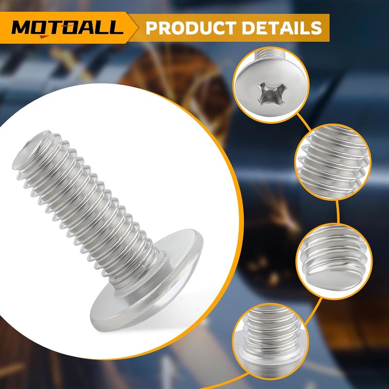 MOTOALL مجموعة براغي وصواميل الفيندر MOTOALL 25 قطعة ليمه ياماها بانشي - Image 4