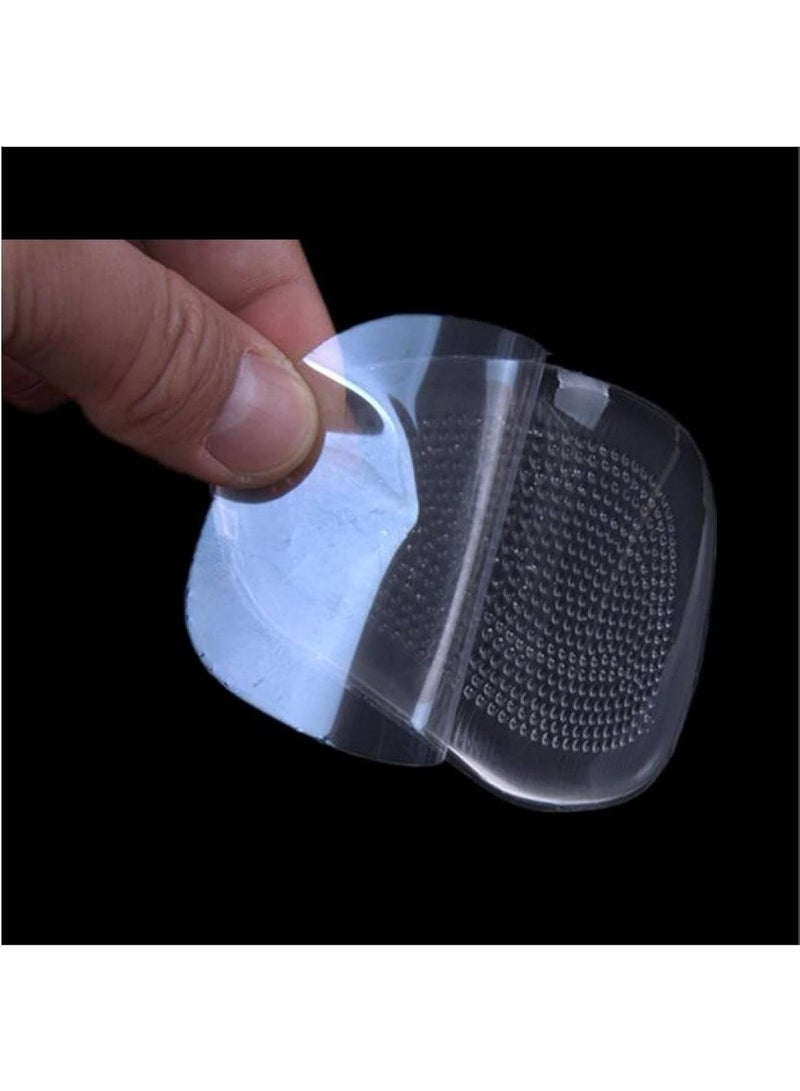 2 Pair Silicone Anti Slip Forefoot Pads, Heel Cushion Inserts and Metatarsal Pads Reusable Adhesive Gel Foot Pads for Ball of Feet for Women Men Shoes Sandals(1 Pair) - Image 4