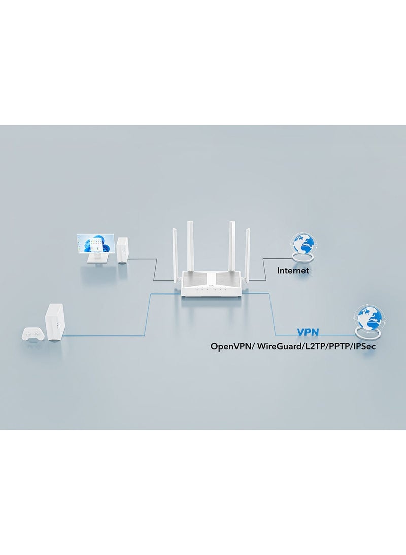 Cudy WR3000E AX3000 Gigabit Mesh Wi-Fi 6 Router – High-Speed Whole-Home Wireless Coverage - Image 1