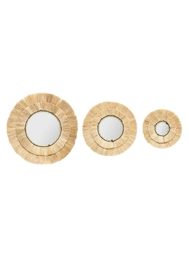 لوفت رافيا، مرآة، دائرية، مجموعة من 3 قطع، ذهبية، ألبا-182058 - Image 2
