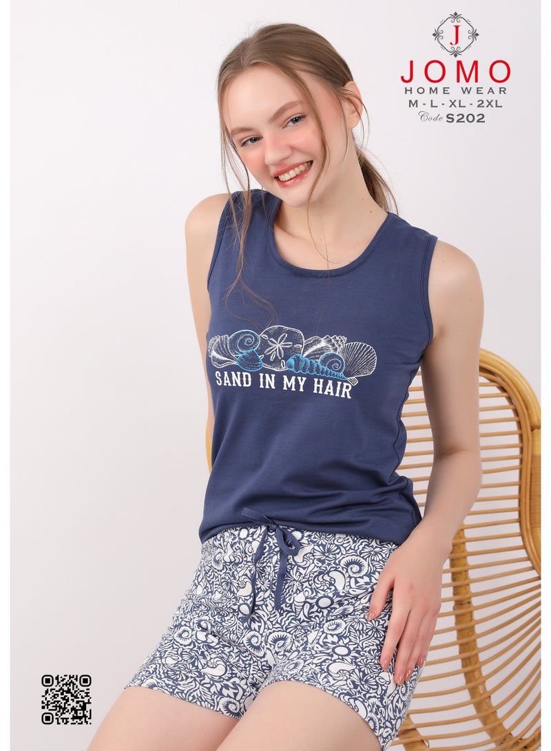 جومو هوم وير S202B SEASHELL SHORT PAJAMA SET  - Image 1