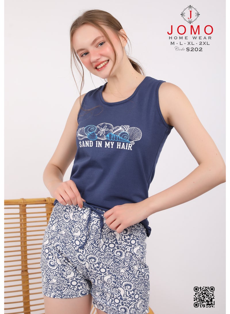جومو هوم وير S202B SEASHELL SHORT PAJAMA SET  - Image 2