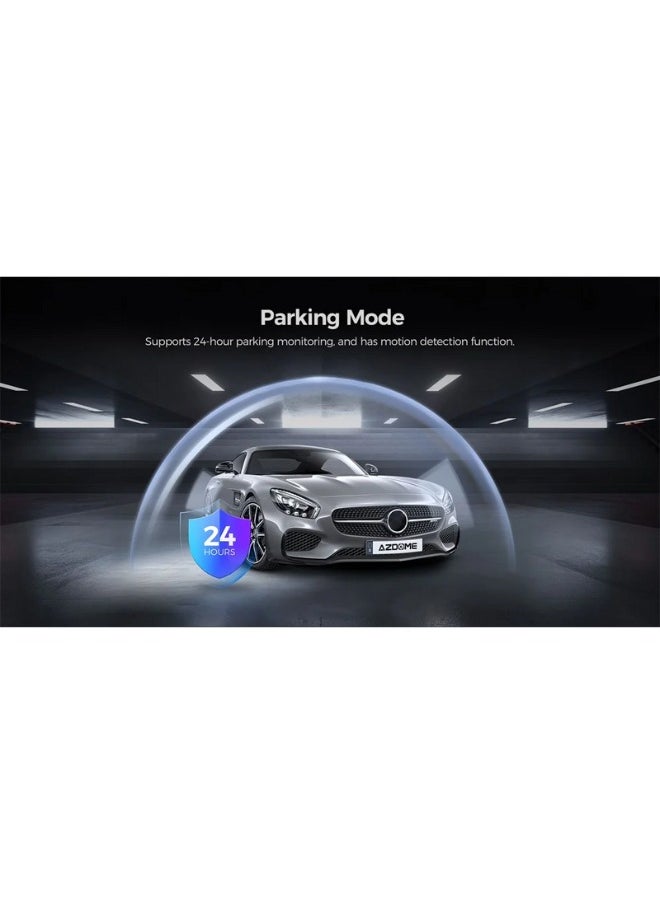 أزدوم - ازدوم M550 MAX 3 داش كام ثلاثية القنوات نظام تحديد المواقع واي فاي 5 جيجاهرتز  بطاقة 64 جيجابايت متضمنة، 1440P+1080P+1080P، مزدوج 4K+1080p  3.19 بوصة IPS، رؤية ليلية - Image 1