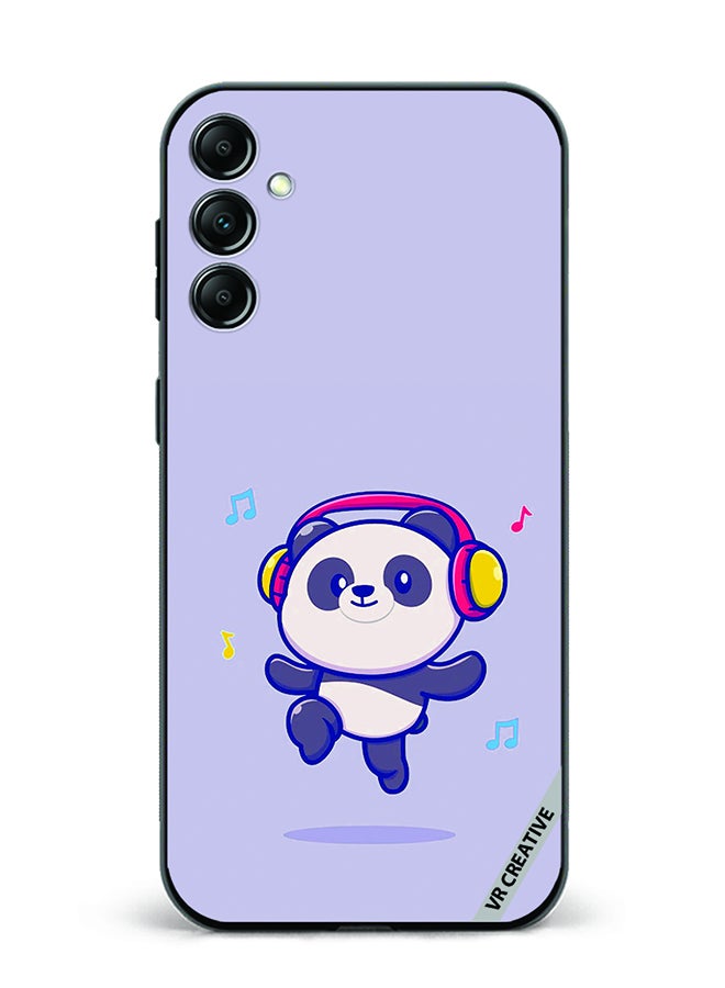 VR CREATIVE Protective Case Cover For Samsung Galaxy A55 Panda With Headphone Design Multicolour - Image 1