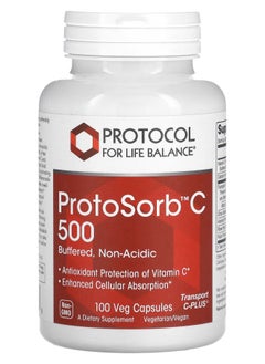 Protocol For Life Balance ProtoSorbC 500 100 Veg Capsules 
