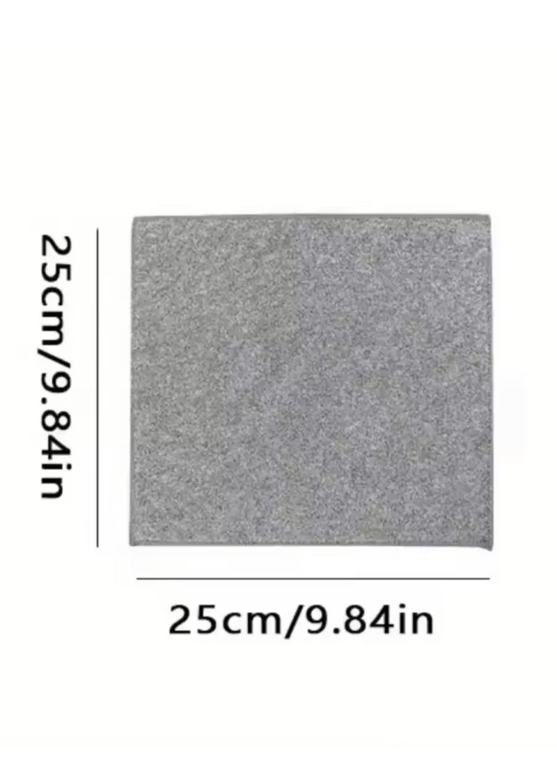 تات مجموعة من 20 قطعة من مناشف المطبخ، مصنوعة من فايبر لون رمادي فاتح، ماصة وناعمة، ومزيلة للبقع - Image 2