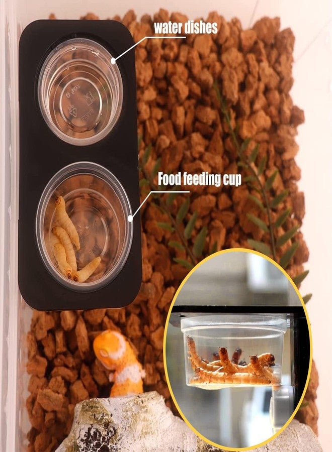 YOJOR 0.5oz Crested Gecko Food and Water Feeding Cups, Reptile Feeder Bowls, Plastic Replacement Food Dish for Lizard and Other Small Pet Ledge Accessories (100 pcs) - Image 4