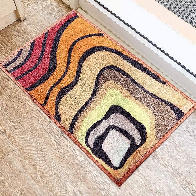 Status Contract Status Nylon Digital Printed Interior Door Mats in Kitchen Home Bedside Living Office Restaurant Entrance Area Anti Slip Floor Mat (15x23inch) (Multi - 03) - Image 1