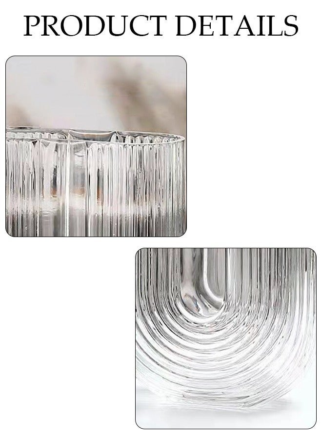 DUNISO Creative Clear Vase for Flowers, Bookshelf Decor, Unique Vase for Book Lovers, Artistic and Cultural Flavor Glass Vases for Home Office Decor - Image 3