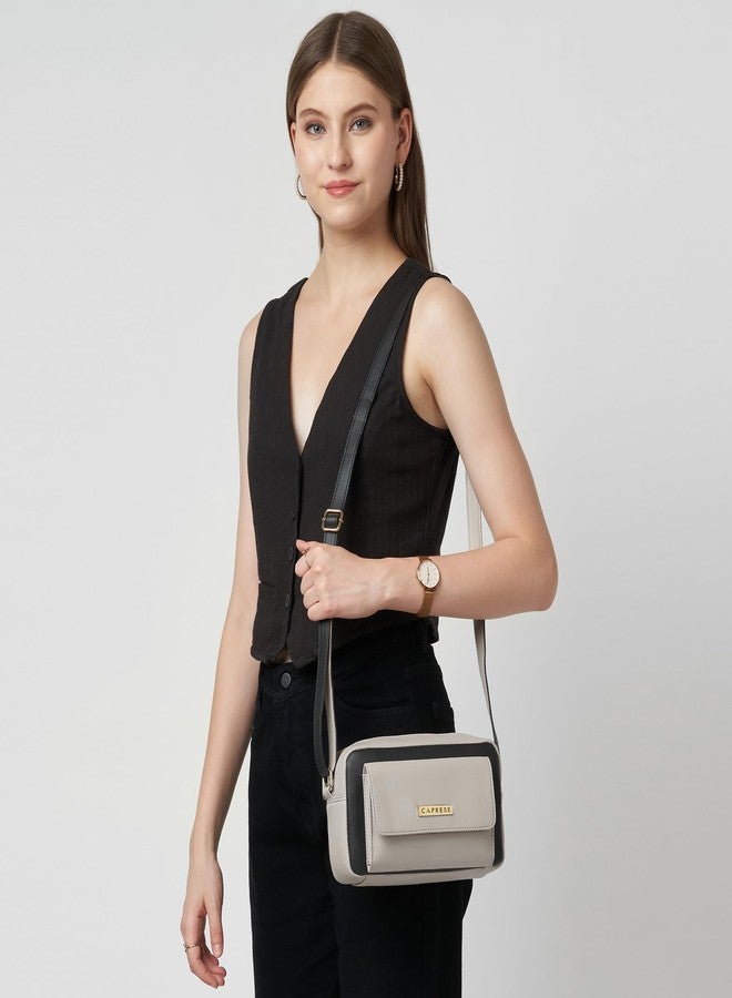 Caprese Regina Medium Sling Bag for Women with Adjustable Strap & Zipper Closure for Comfortable Wear | Versatile Handbag for Everyday Use, Travel, and Special Occasions (Black) - Image 2