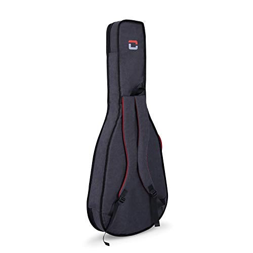 Crossrock 3/4 Classical Guitar Bag, 10mm Padding, Backpack Available, Dark Grey (CRSG107CTGR) - Image 1