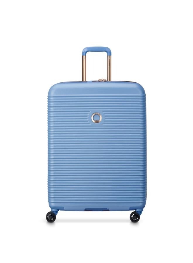 DELSEY Paris Freestyle 70 cm 4 Wheel Expandable  Check-in Suitcase  - Sky Blue - Image 1