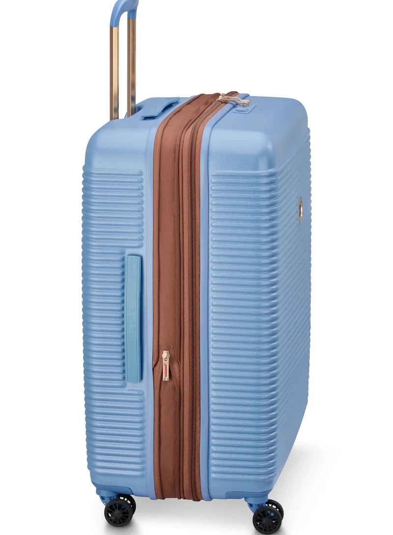 DELSEY Paris  Freestyle 70 Cm Hardside 4-Double Wheeled Expandable Check-In Luggage Trolley - Sky Blue  | Best Price UAE