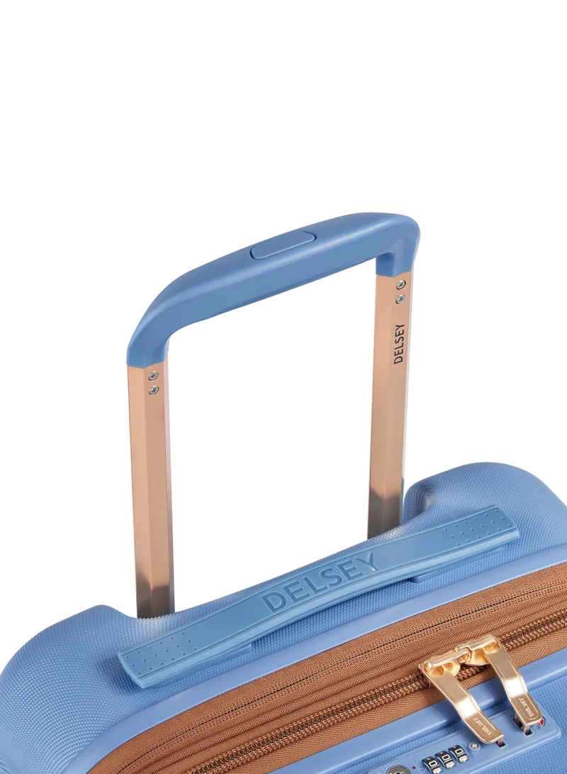 DELSEY Paris  Freestyle 70 Cm Hardside 4-Double Wheeled Expandable Check-In Luggage Trolley - Sky Blue  | Best Price UAE