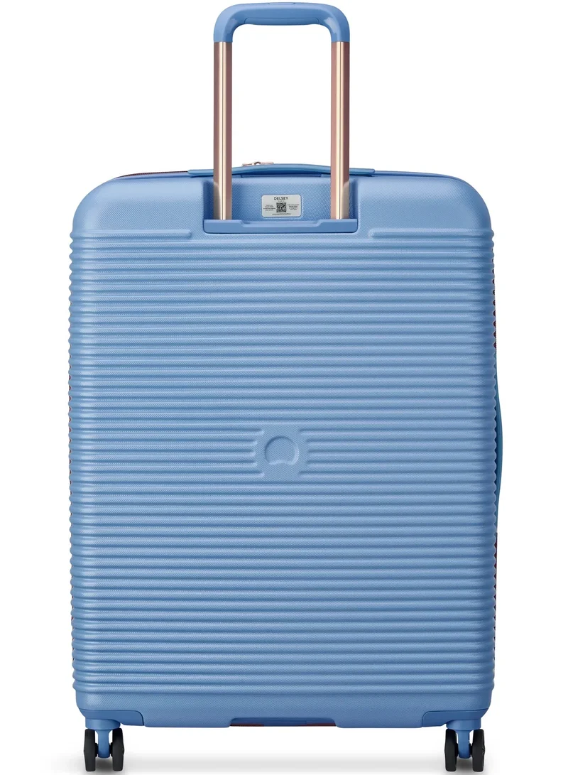 DELSEY Paris  Freestyle 70 Cm Hardside 4-Double Wheeled Expandable Check-In Luggage Trolley - Sky Blue  | Best Price UAE