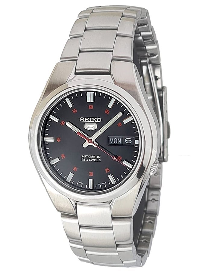 Seiko ساعة يد أوتوماتيكية للرجال من الفولاذ المقاوم للصدأ على شكل دائري أنالوج SNK617K1 - 37 مم  - Image 1
