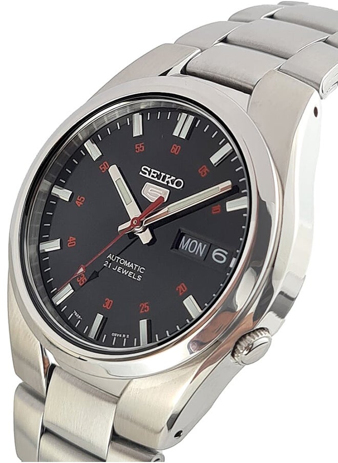 Seiko ساعة يد أوتوماتيكية للرجال من الفولاذ المقاوم للصدأ على شكل دائري أنالوج SNK617K1 - 37 مم  - Image 2