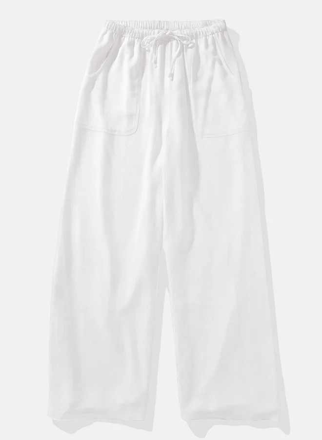 امريكان ايجل High Waist Wide Leg Drawstrings Pants
