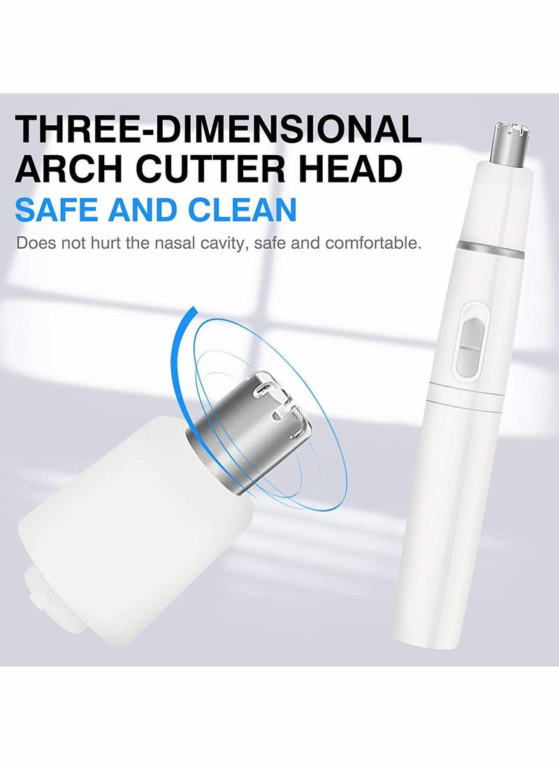 Generic Nose Hair Trimmer, Nose Trimmer for Men and Women Battery Powered Electric Facial Hair Trimmer with Dual-Edge Stainless Steel Blades Professional Facial Grooming Kit  - Image 2