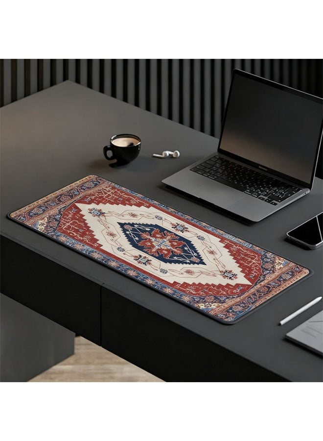 Large Mouse Pad Gaming Mouse Pad,Waterproof Laptop Pad, Pc Keyboard Non-slip Thicker Supper Rubber Table Mat Mouse Pads,Office Desk Mat Desk Pad,Smooth Cloth Surface Keyboard Mouse Pads For for Work, Games, Study,Geometric Pattern Extended Mouse Pad 80x30cm - Image 4