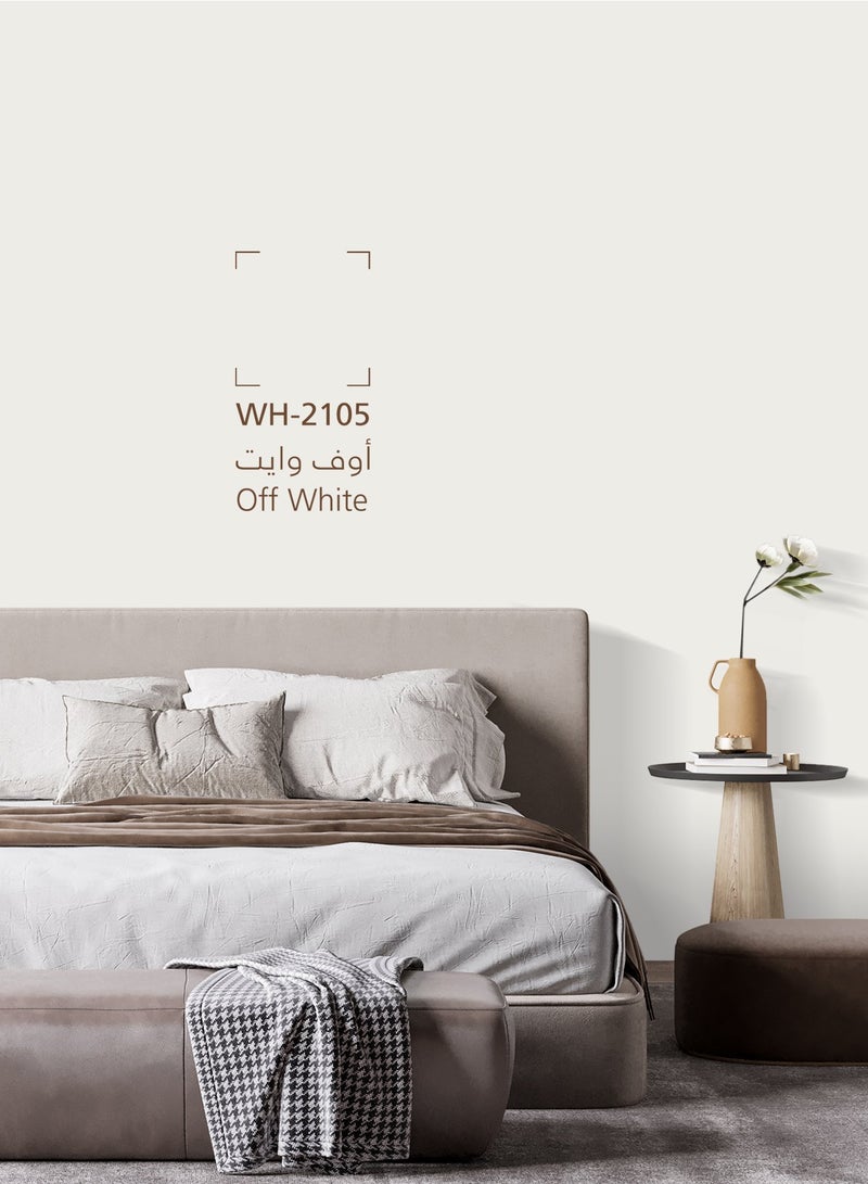 Jazeera Paints Novel Interior Walls Paints Semi Gloss (color : Off White) 3LT - Image 2