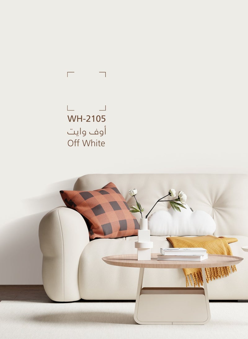 Jazeera Paints Novel Interior Walls Paints Semi Gloss (color : Off White) 3LT - Image 3