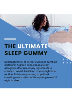 Night Night Time Fat Burner Gummy Curbs Appetite Slimmer Tummy Powerful Weight Loss for Women and Men - 60 Gummies  - Image 5
