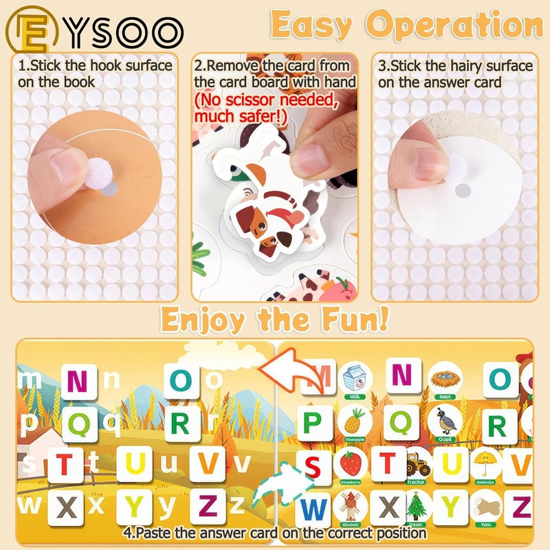 EYSOO Stickers Book 4 Pack Kids Stickers Busy Books for Toddlers Travel Toy for Preschool Boys Girls (A) - Image 3