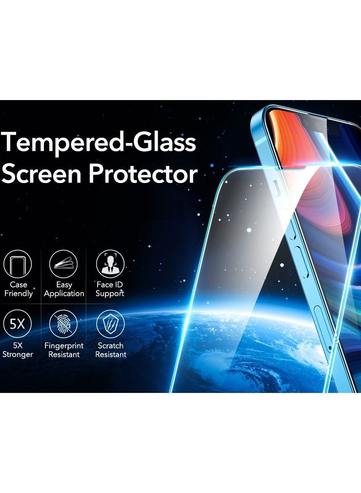 shAyzee 2 Pack  Tempered Glass Screen Protector For iPhone 13 mini 5.4 Inch Clear - Image 2